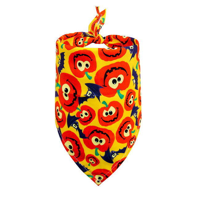 Halloween Dog Bandanas | Festive And Fun Spooky Dog Bandanas 6 Style / 40X28X28cm bow