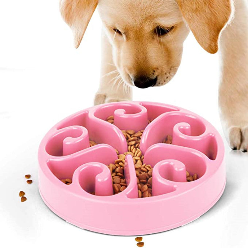 Slow Feeder Dog Bowl To Prevent Bloating| Dog Food Bowls Pink eco