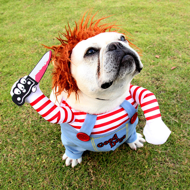 Halloween Funny Dog Costume: Adjustable Dog Cosplay Outfit Accessories