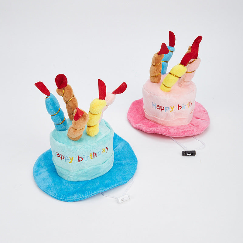 Cute Dog Birthday Gift Set Hat Birthday Toy birthday