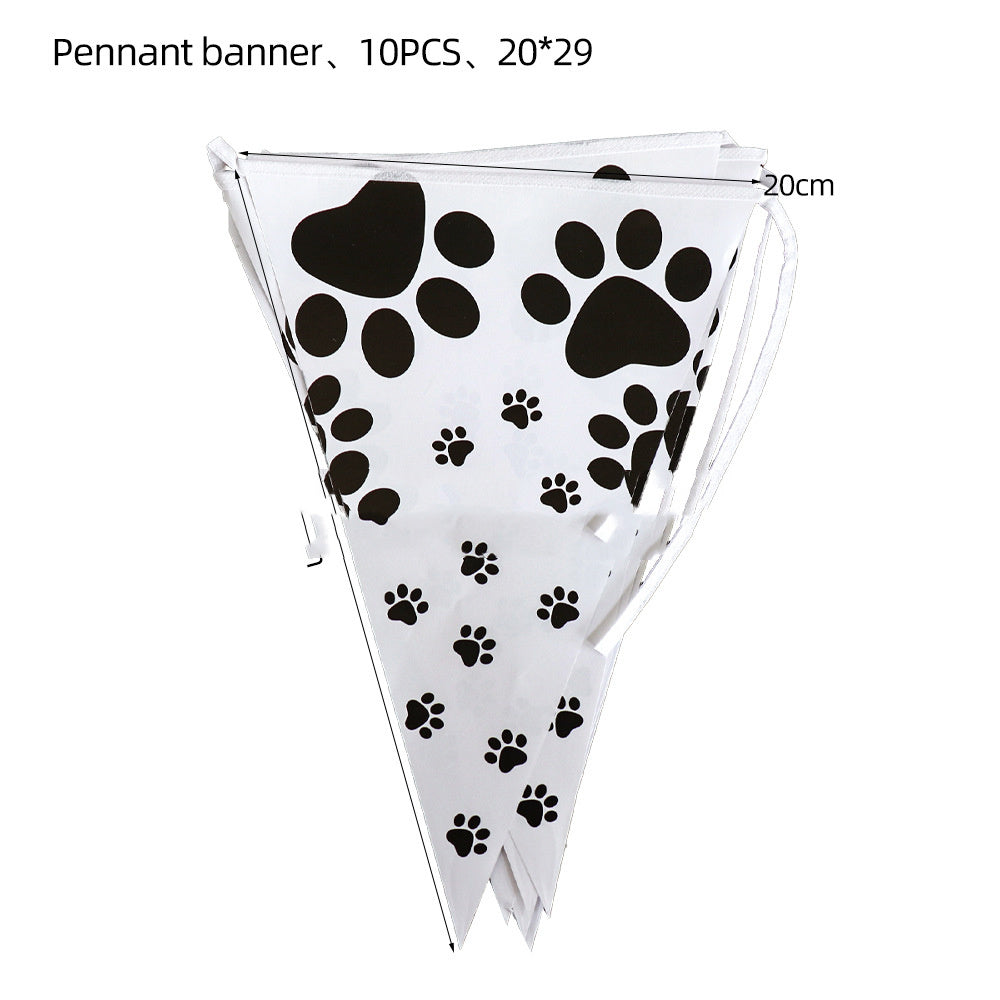 Birthday Party Decoration Dog Paw Tableware Set For Dog’s Birthdays J birthday