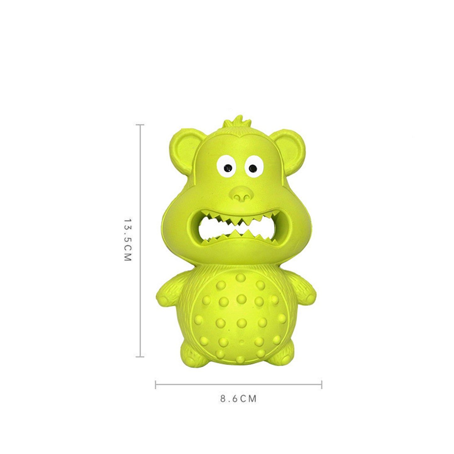 Squeaky Rubber Dog Chew Toy | Interactive Dog Treat Dispenser for Aggressive Chewers Green beds