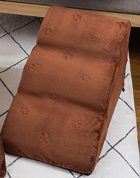 Removable And Washable 3 Step Dog Stairs | Non slip Dog Ladder Brown Print / 58x31x28 Third Order home