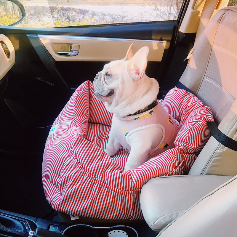 Oxford Cloth Dog Travel Car Seat | Small Dog Booster Cushion for Cars - travel