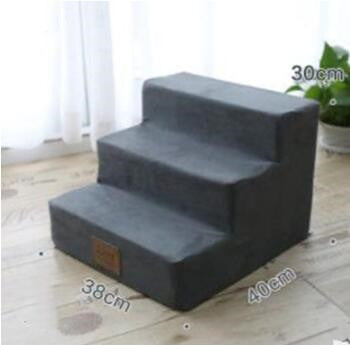 Stuffed Dog Stairs And Dog Ramp For Support | 3 Step Ladder for Small Dogs Blue / 30cm home