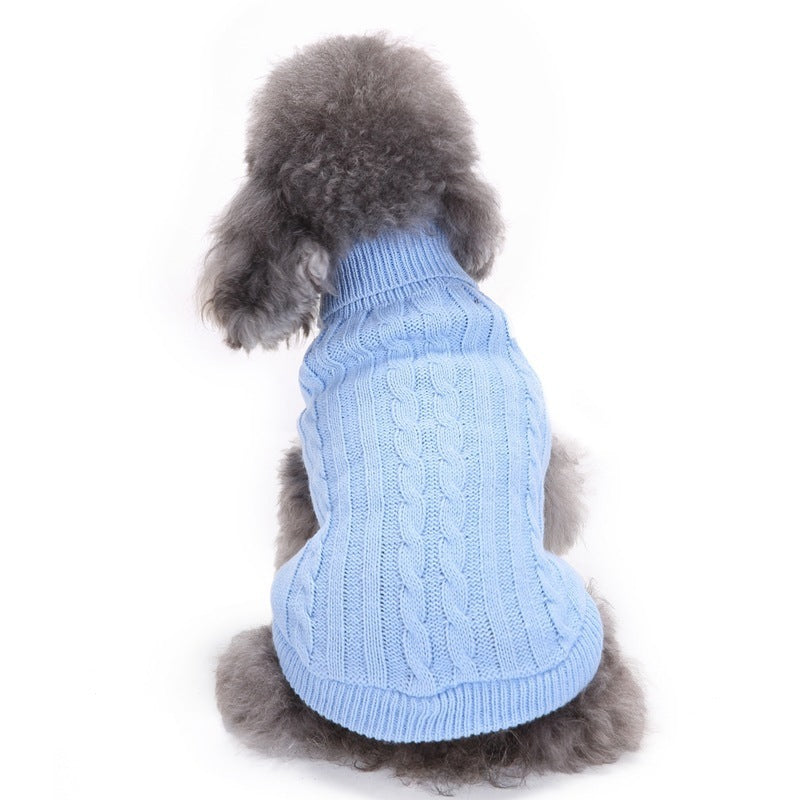 Warm Wool Knitted Dog Sweater | Soft Dog Pullover And Sweater Light blue / 2XL Accessories