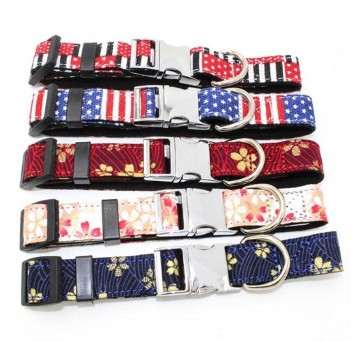 Adjustable Dog Collar with Quick Release Buckle | Stylish Collar Prints For Small Medium Dogs Accessories