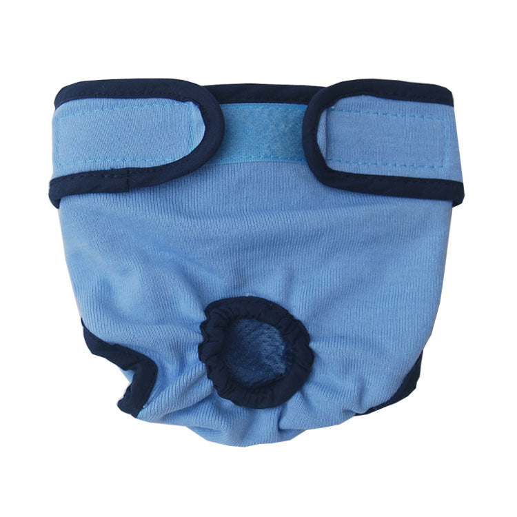 Adjustable And Waterproof Dog Diaper Shorts | Washable Physiological Pants for Dogs - blue / L - outdoor