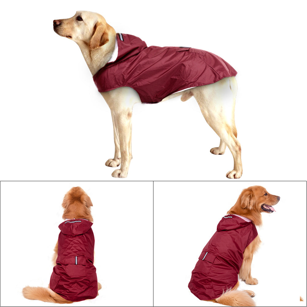 Waterproof Raincoat for Large Dogs | Breathable Mesh Dog Coats - outdoor