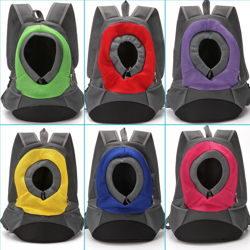 Soft PU Leather Dog Travel Backpack | Dog Carrier Bag for Outings - travel