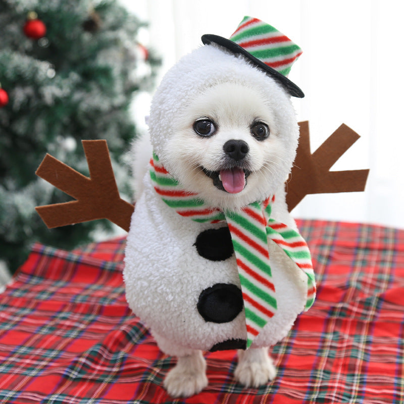 Festive Christmas Dog Clothes Dog Pet Outfit for Christmas 14 Style / L christmas