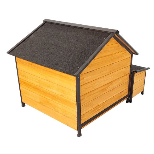 Luxury Solid Wood Dog House | Multi Dog Kennel with Built in Bowls And Storage Solid wood kennels house