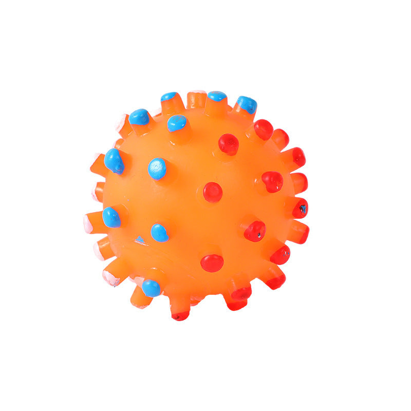 Interactive Squeaky Dog Toy Ball | Durable And Chew Resistant Vinyl Fetch Toy Random / 6.5cm dog training