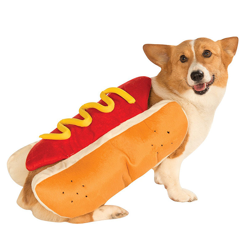 Funny Hot Dog Pet Costume | Halloween Outfit for Dogs costumes