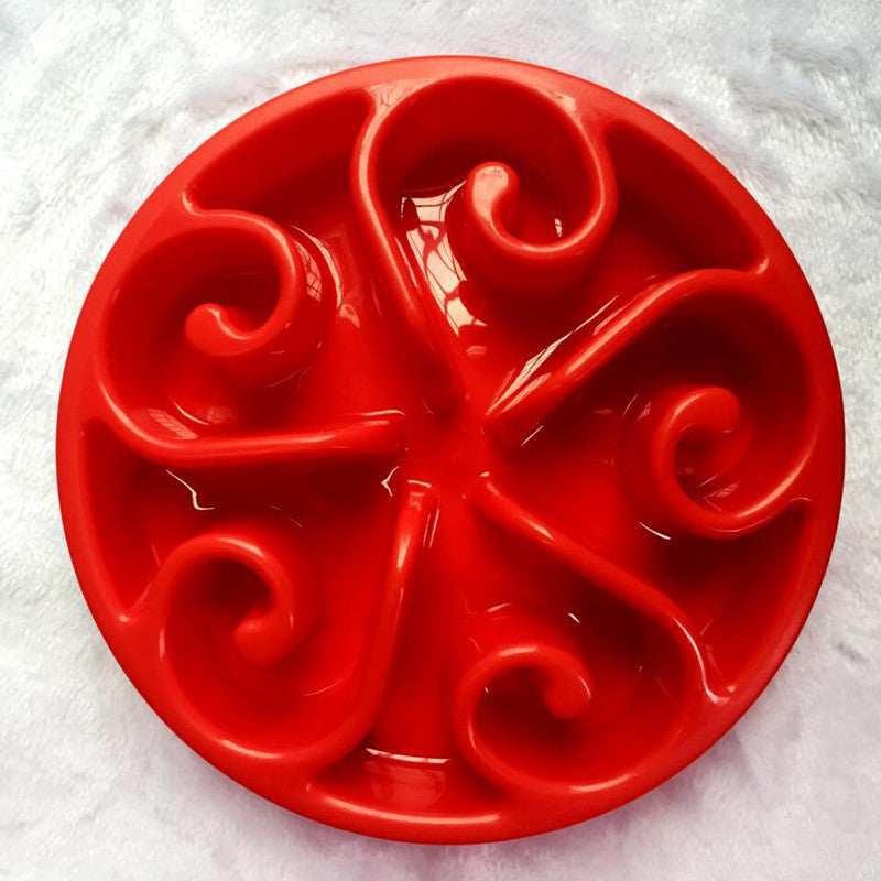 Slow Feeder Dog Bowl To Prevent Bloating| Dog Food Bowls Red eco