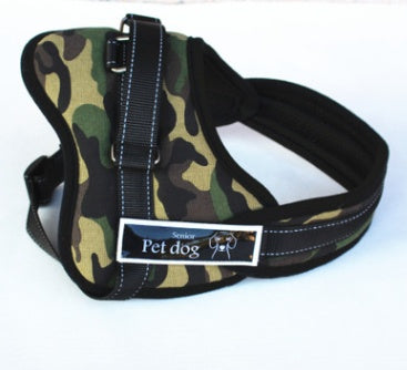 3M Reflective Dog Harness | Adjustable High-Visibility Safety Dog Vest - Camouflage / L - harness