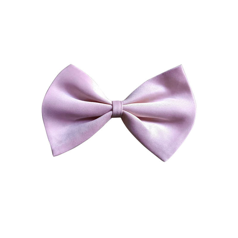 Adjustable Dog Bow Tie And Neck tie | Colorful Dog Accessory Light Pink beds