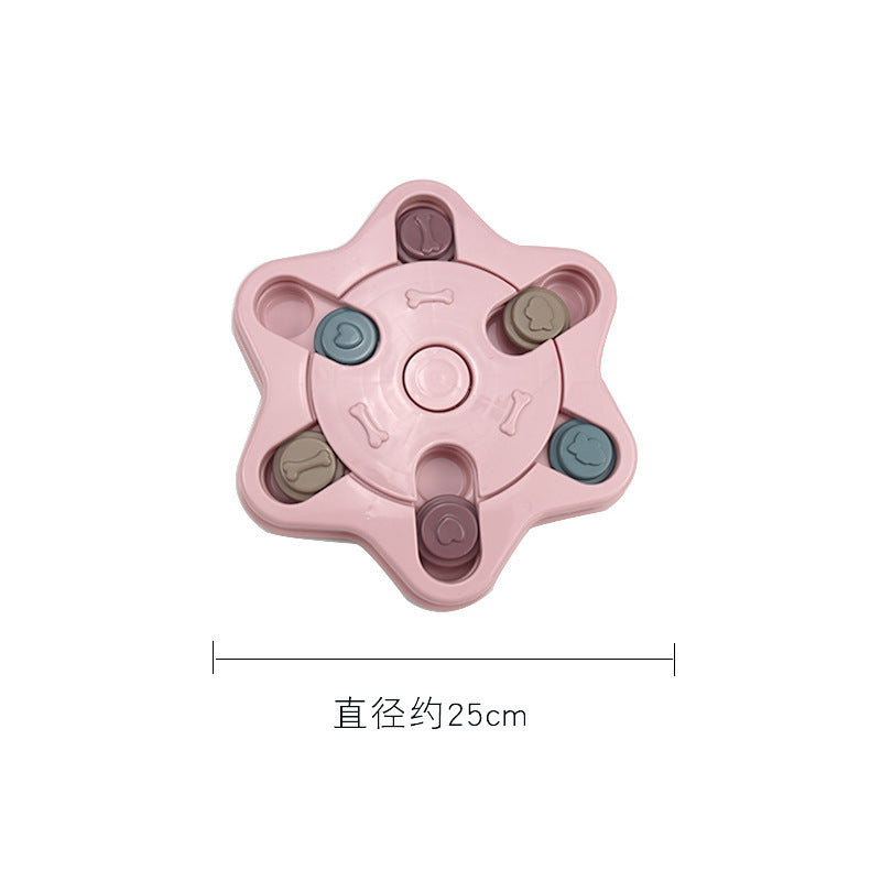 Anti Choke Slow Feeder Dog Bowl | Training Eating Puzzle Toy for Dogs Pink toys
