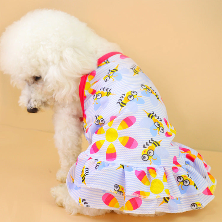 Elegant Princess Dog Skirt | Stylish Streamer Dress for Dogs Honey skirt / L beds