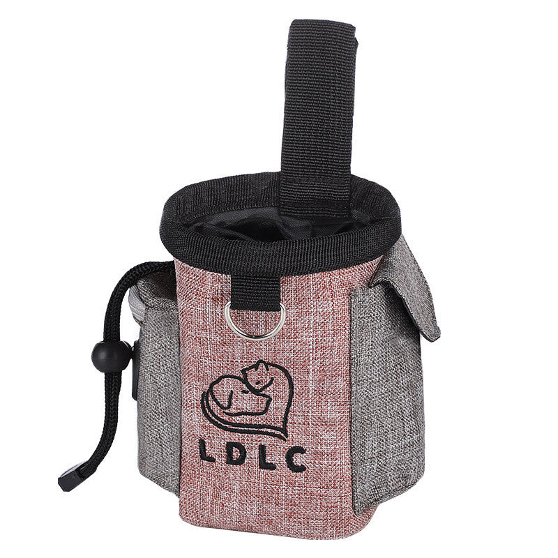 Oxford Cloth Dog Training Treat Pouch | Multifunctional Outdoor Gear Bag - QS001 / Light Pink - dog training