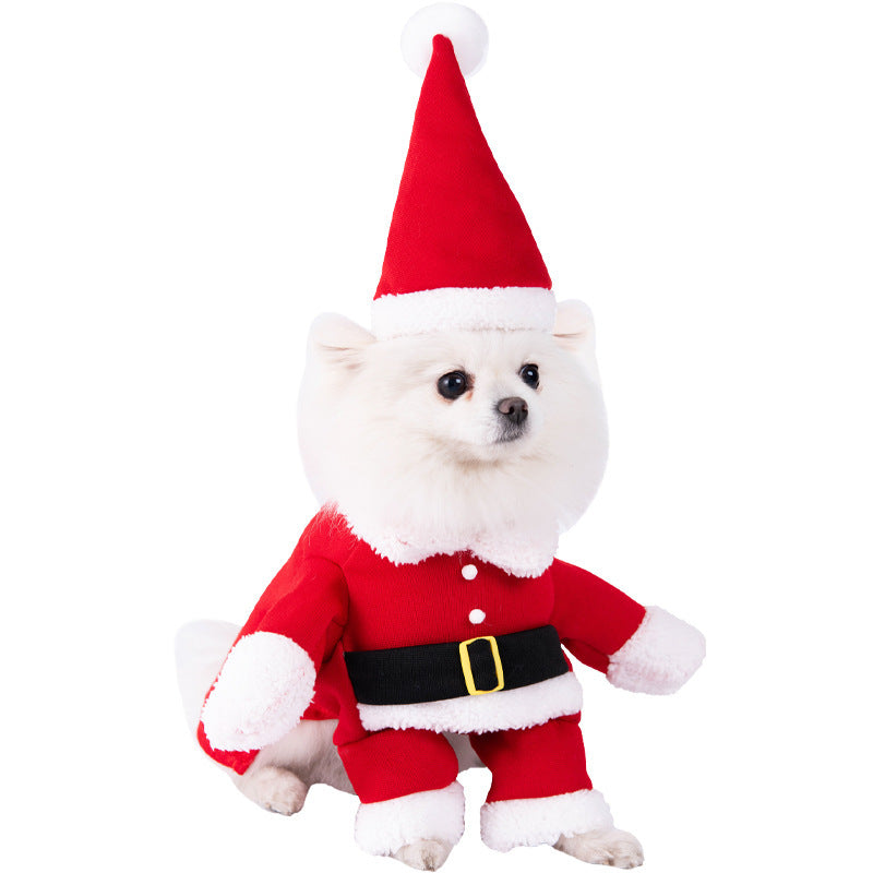 Halloween Funny Dog Clothes: Creative Dog Transformation Costume Christmas Upright Outfit / L Accessories