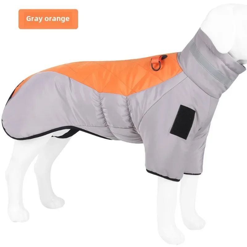 Waterproof And Reflective Winter Dog Coat | Warm Jacket for Large Dogs - Orange / 2XL - coats