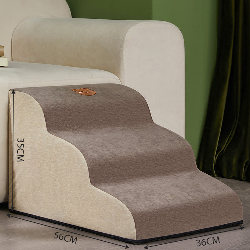Washable Dog Stairs And Ramp | 2 3 And 4 Step Anti Slip Dog Ladder home