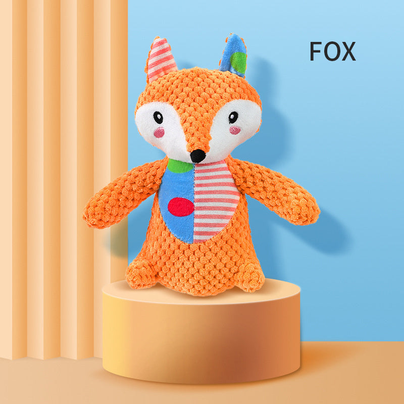 Interactive Dog Plush Goose Toy | Squeaky Chew Toy for Chewer Dogs Fox toys