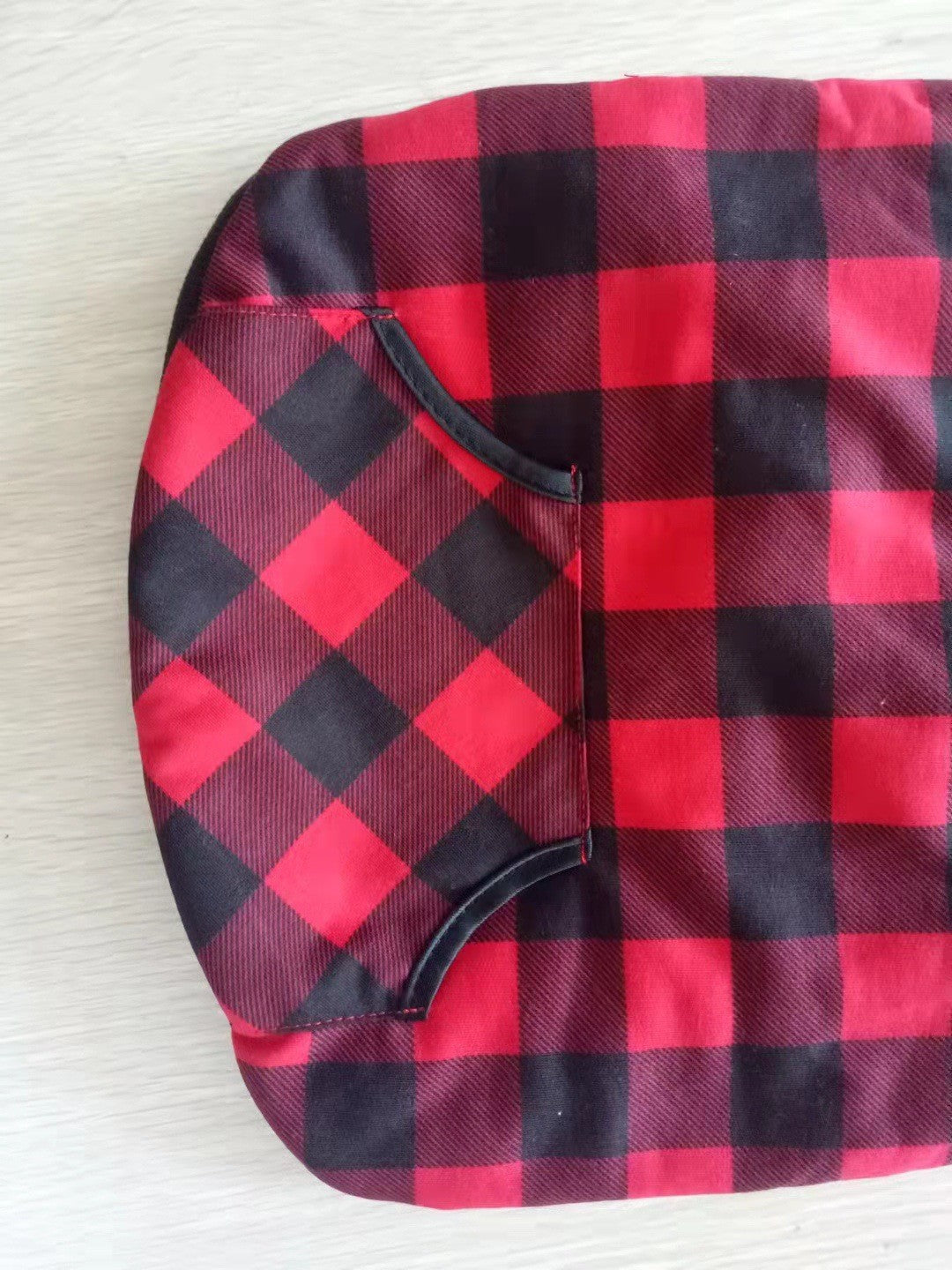 Thickened Christmas Dog Sweatshirt Red and Black Plaid Pet Apparel christmas