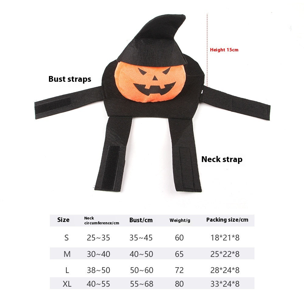 Dog Halloween Costume: European And American Style Dog Halloween Outfit Pumpkin Ghost / L Accessories