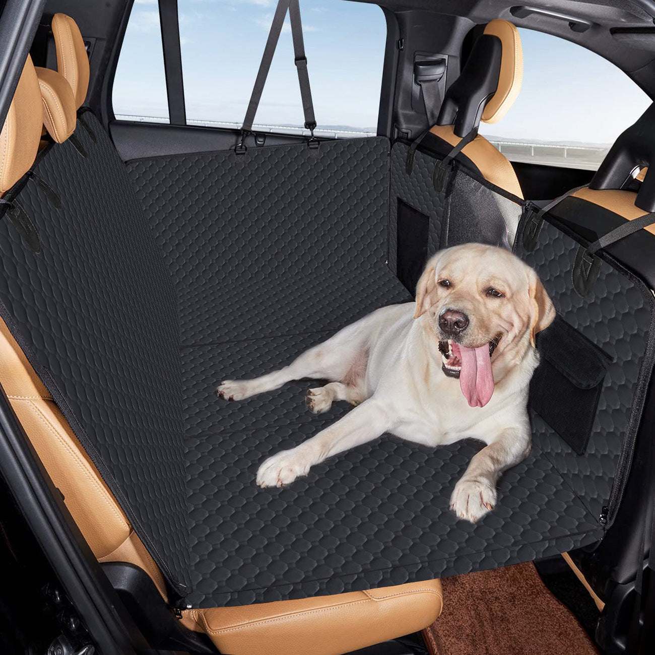 Durable Dog Car Seat Hammock | Vehicle-Mounted Dog Travel Mat - travel