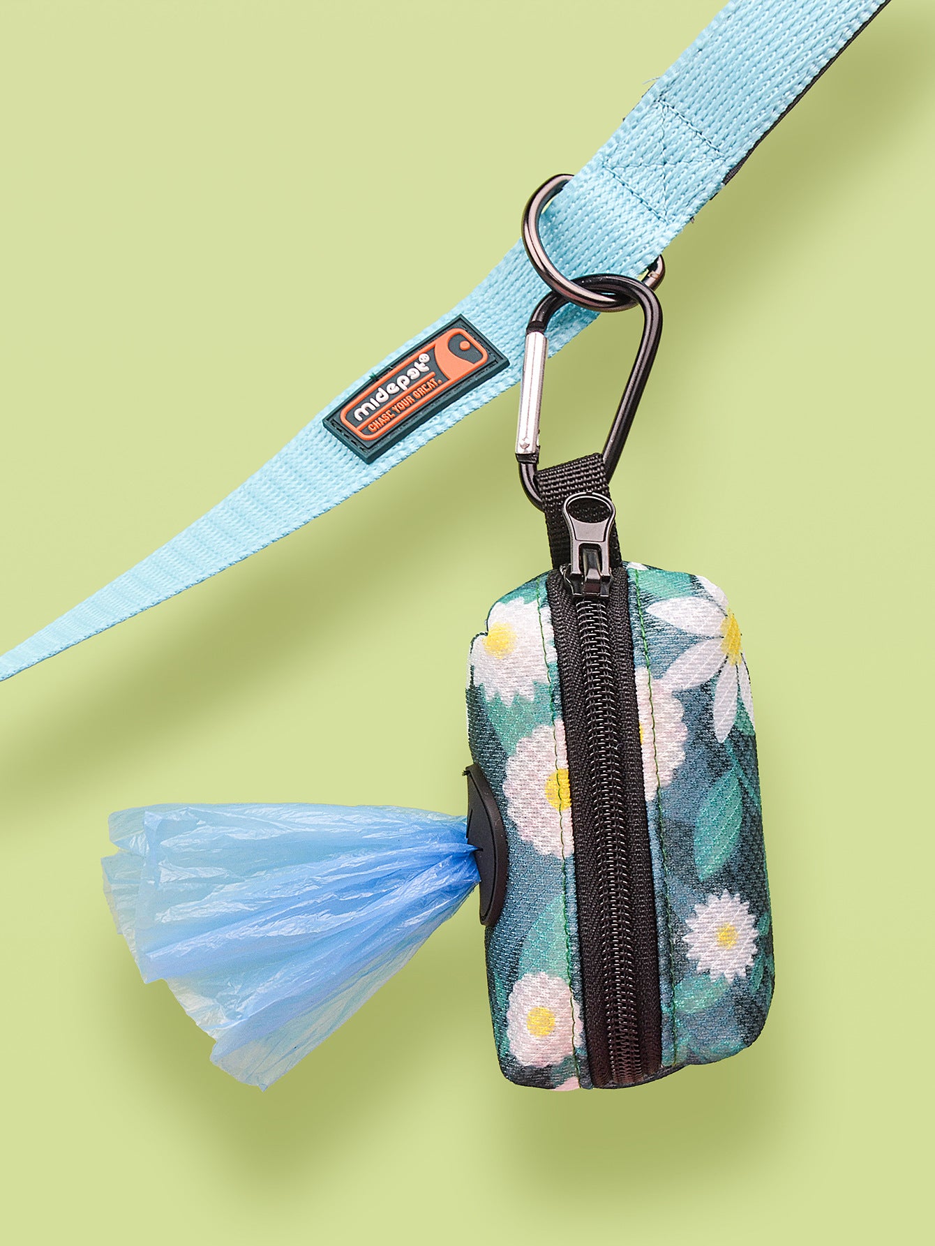 Portable Dog Waste Bag Dispenser | Stylish Printed Poop Dog Bag Holder - travel