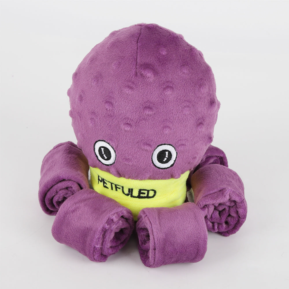 Plush Octopus Dog Snuffle Toy | Interactive Slow Feeder And Chew Toy toys
