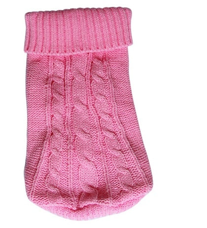 Knitted Wool Dog Sweater | Soft And Warm Dog Sweater with Buttons Pink / L Dog clothes