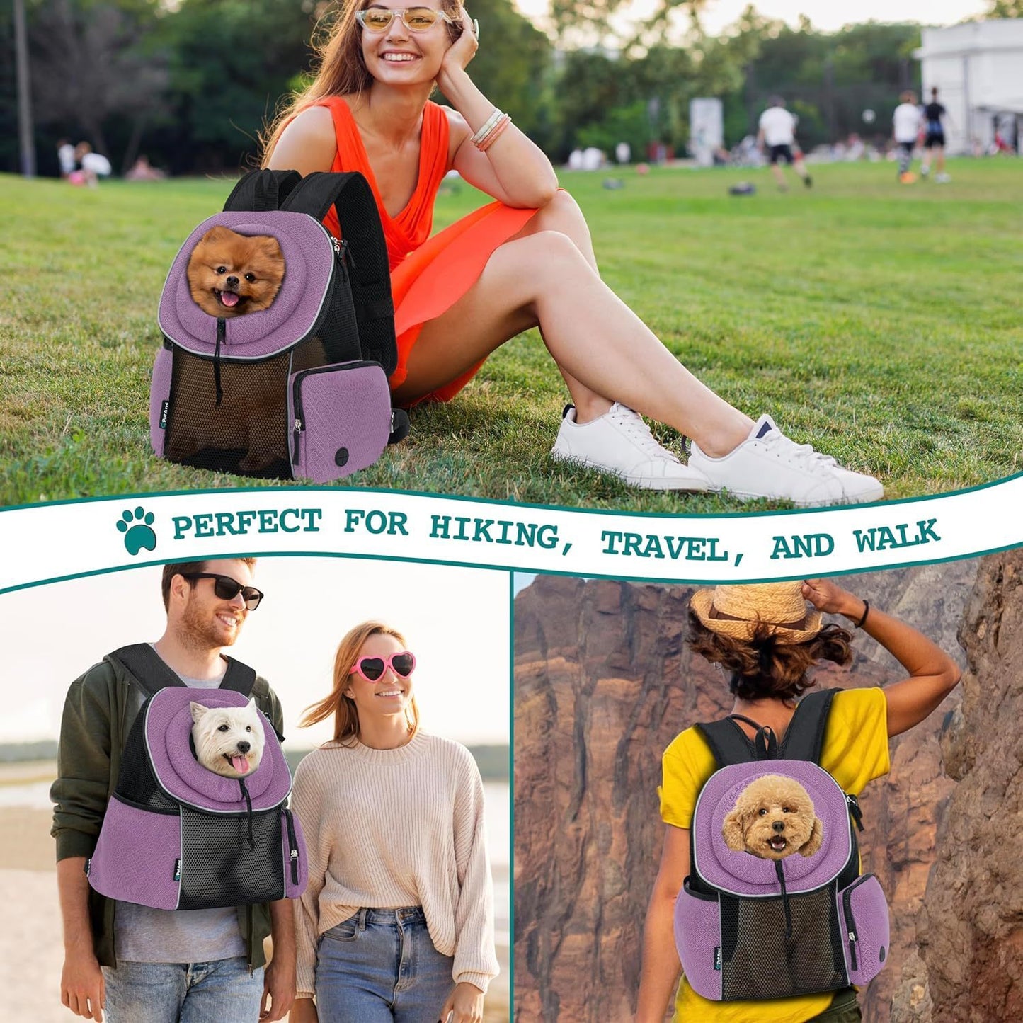 Portable Dog Travel Backpack | Breathable And Lightweight Dog Carrier - travel