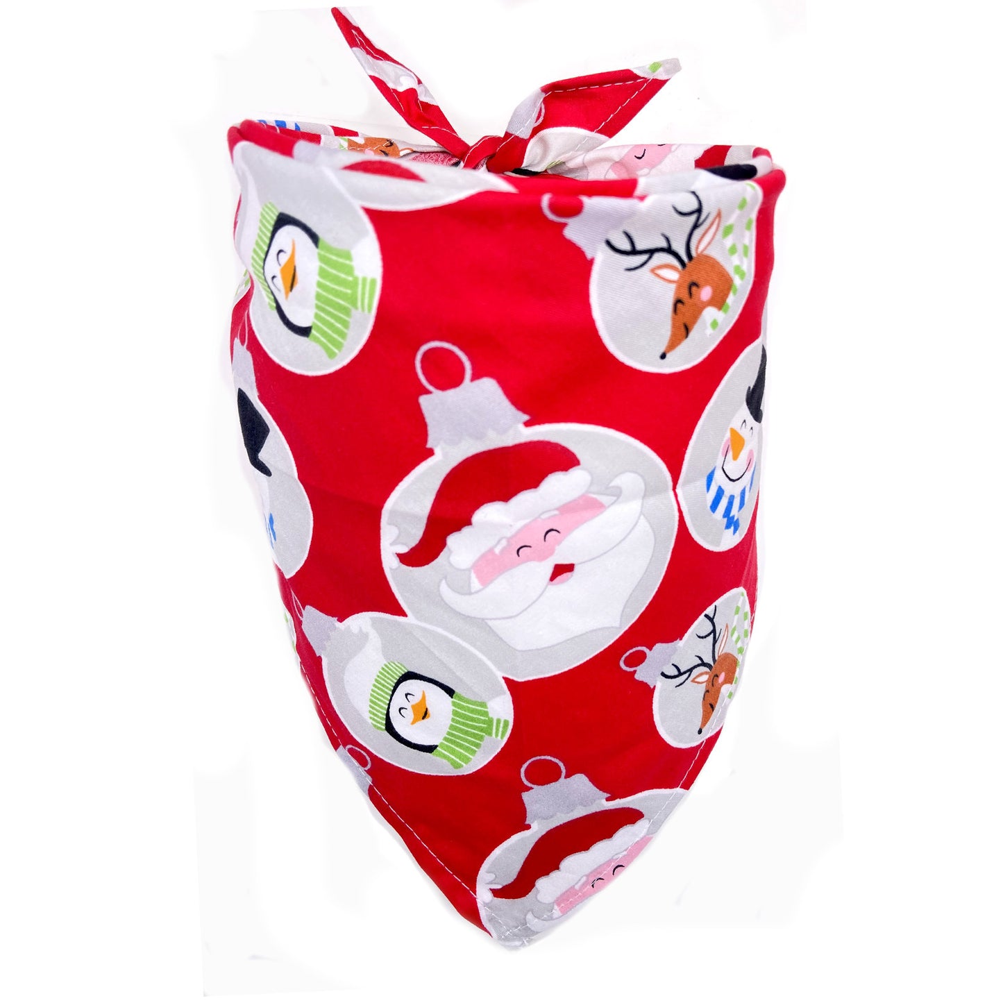Christmas Dog Bandana Cotton Pet Neck Scarf for Winter Red 1 / M christmas