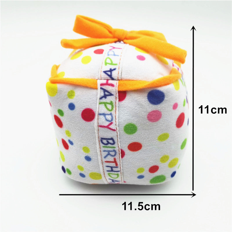 Cute Dog Birthday Cake Plush Toy Dog Birthday Accessories Plush birthdaysh birthday cake birthday