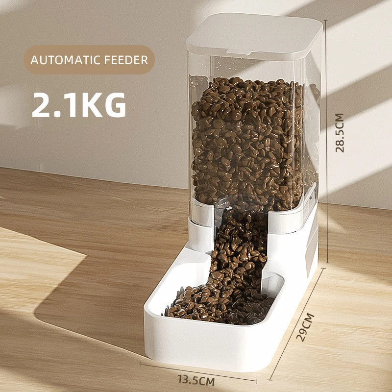 Automatic Dog Feeder And Water Dispenser | Large Capacity Gravity Fed for Dogs Feeder beds
