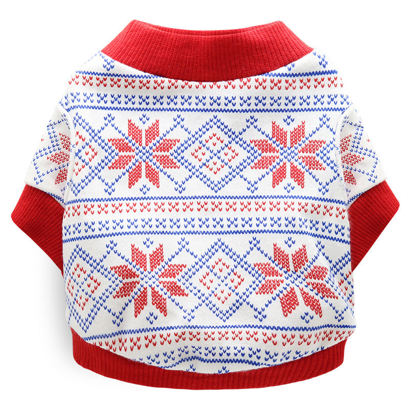 Casual Christmas Pet Dog T shirt Cotton Holiday Dog Apparel 9 style / L christmas