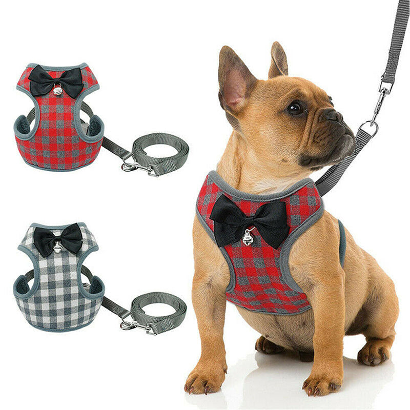 Adjustable Dog Harness And Leash Set: Comfortable Dog Vest With Chest Strap - Accessories