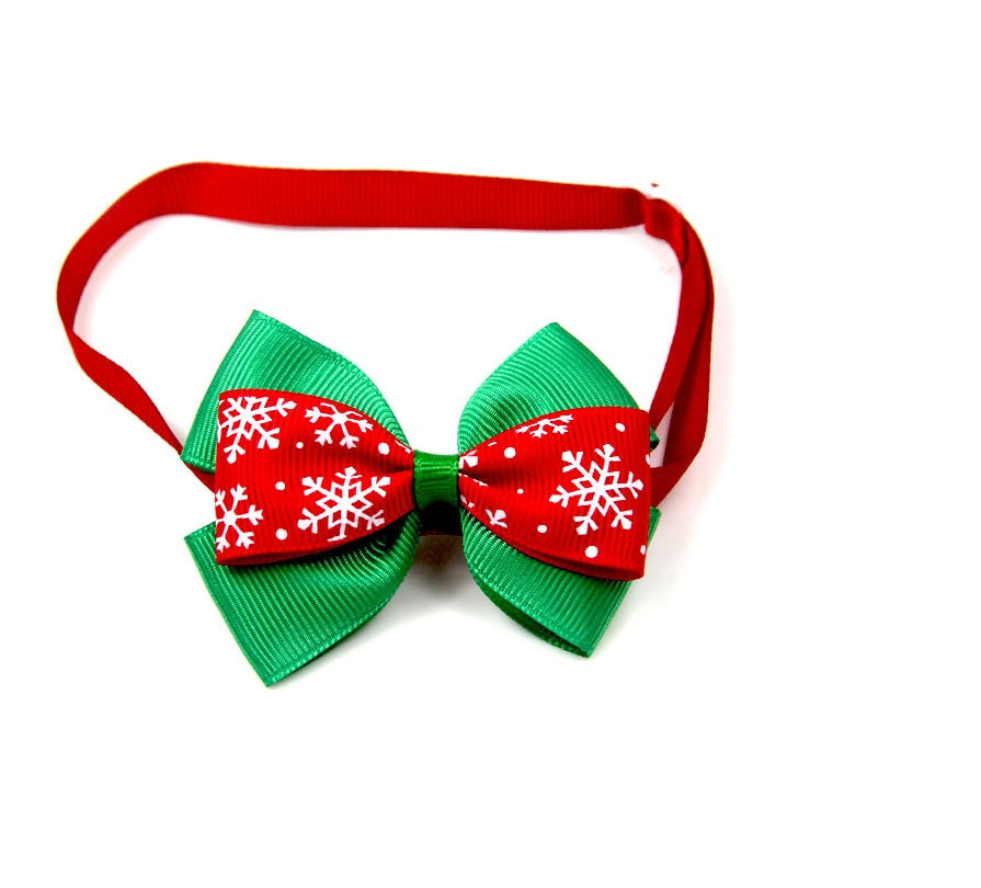 Bulk Christmas Dog Bow Ties | 50 Pack Cartoon Dog Accessories 1 Style bow