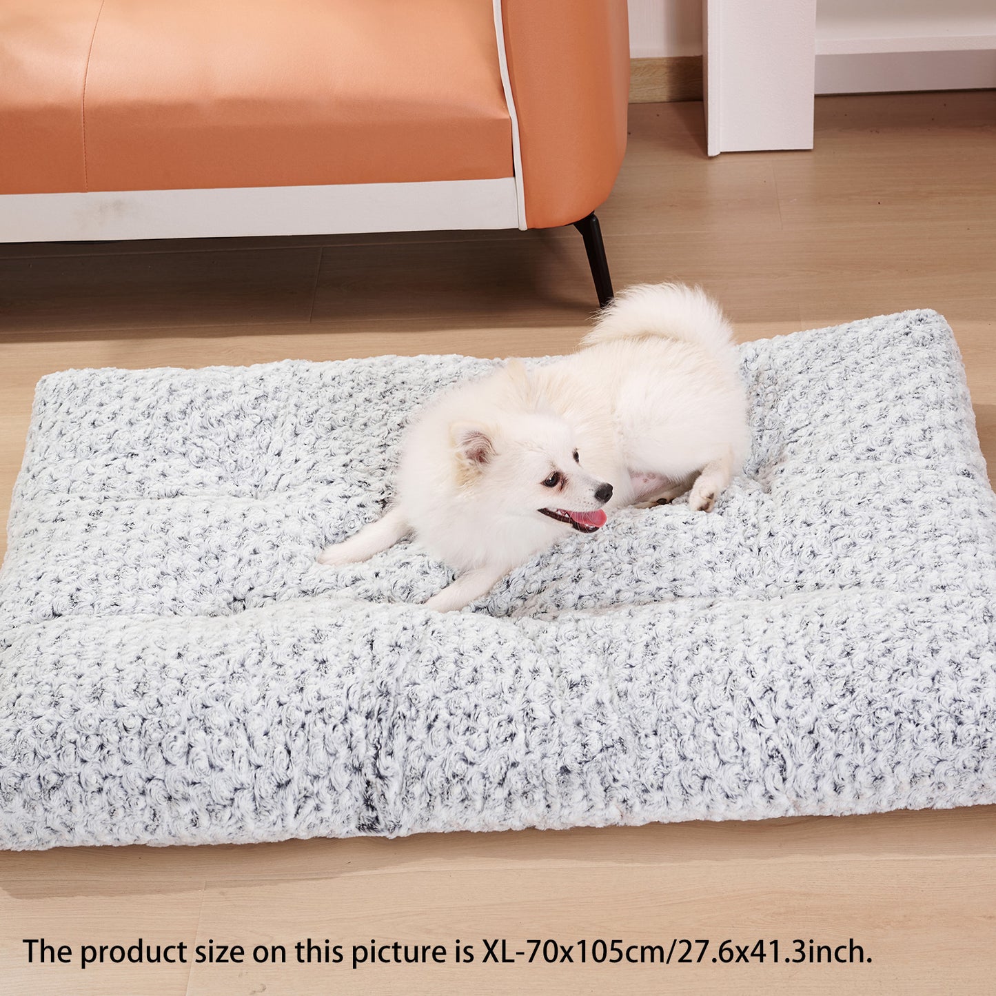 Washable And Fluffy Plush Dog Bed | Calming Dpg Mat with Anti Slip Bottom beds