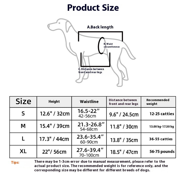 Oxford Cloth Dog Lifting Harness | Support Sling for Injured or Senior Dogs - travel