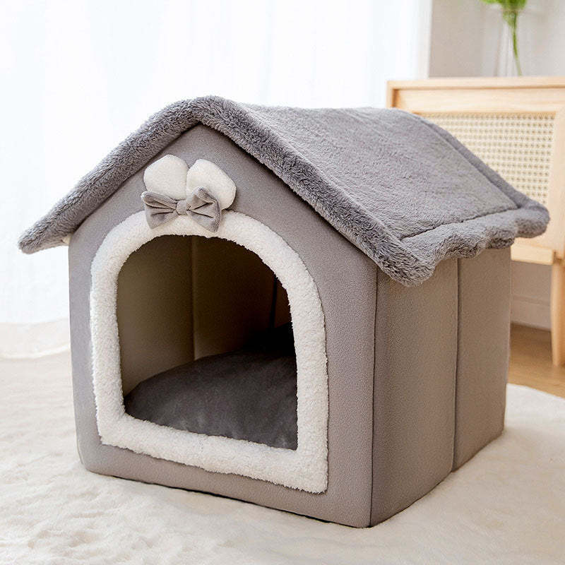 Cozy Coral Fleece Dog Bed | Universal Dog House for All Seasons house