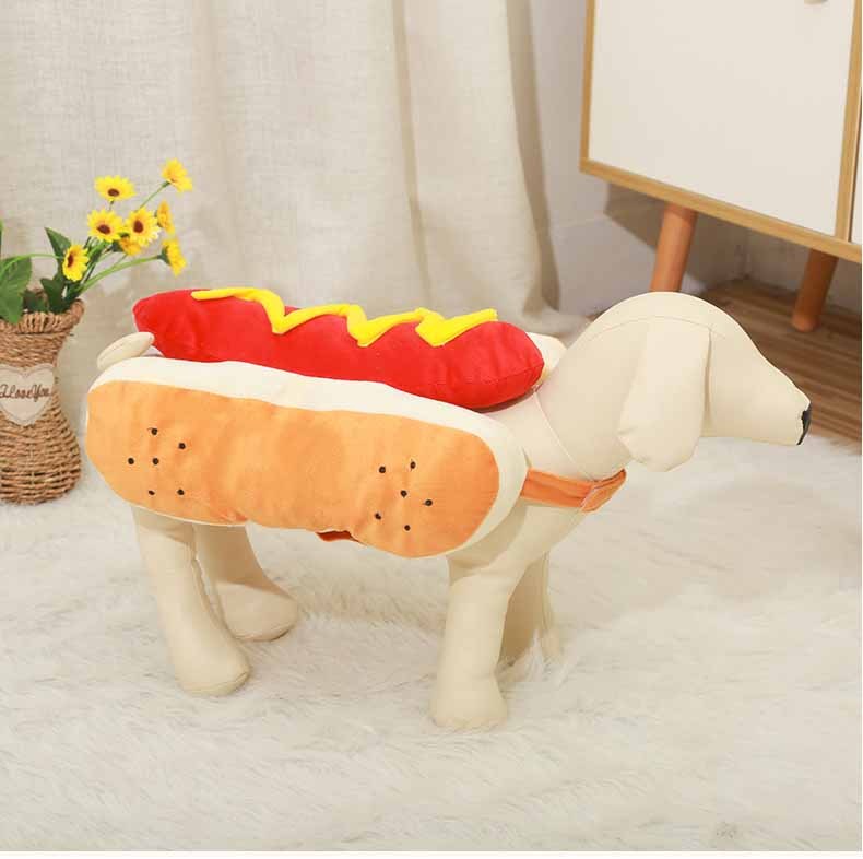 Funny Hot Dog Pet Costume | Halloween Outfit for Dogs costumes
