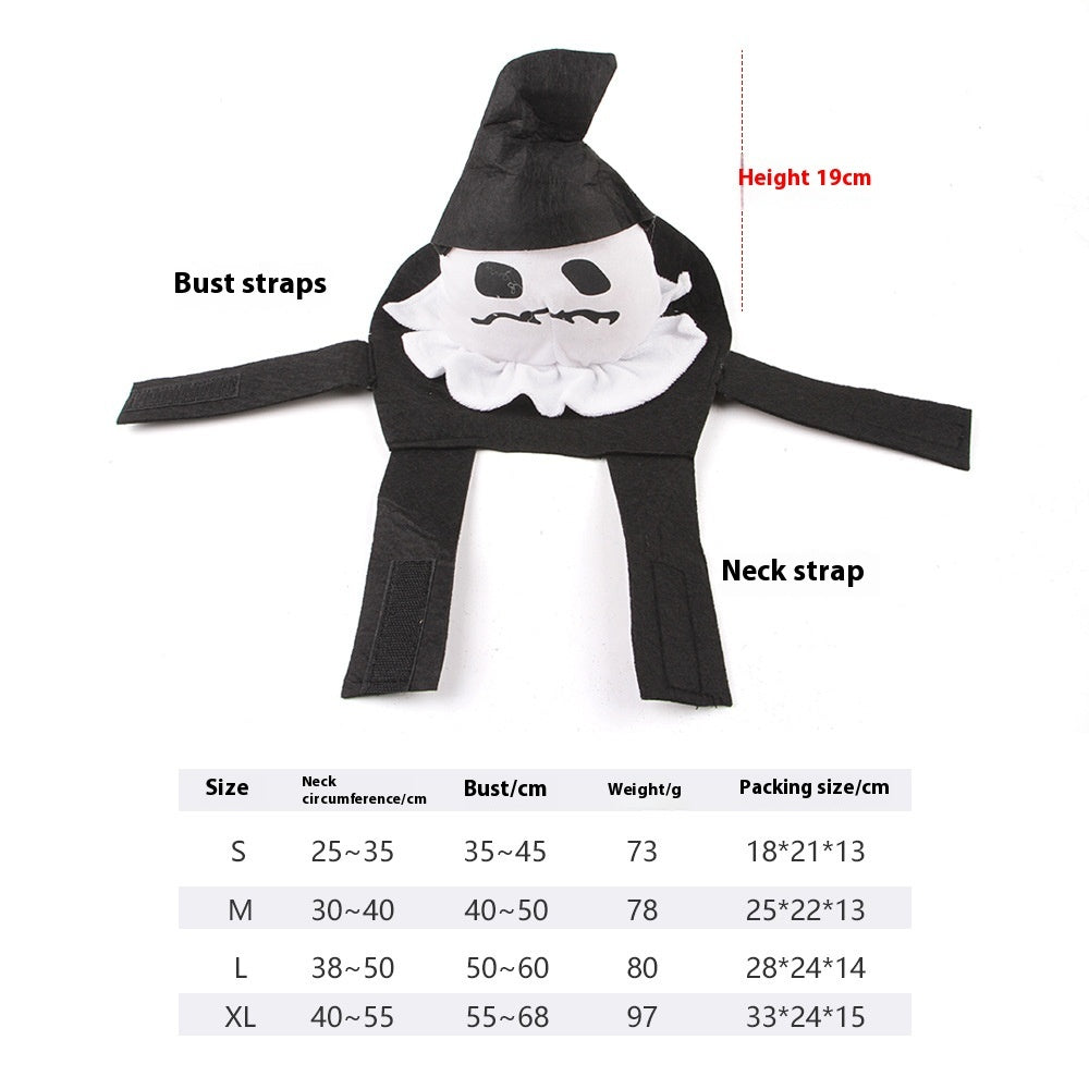 Dog Halloween Costume: European And American Style Dog Halloween Outfit Ghost / L Accessories