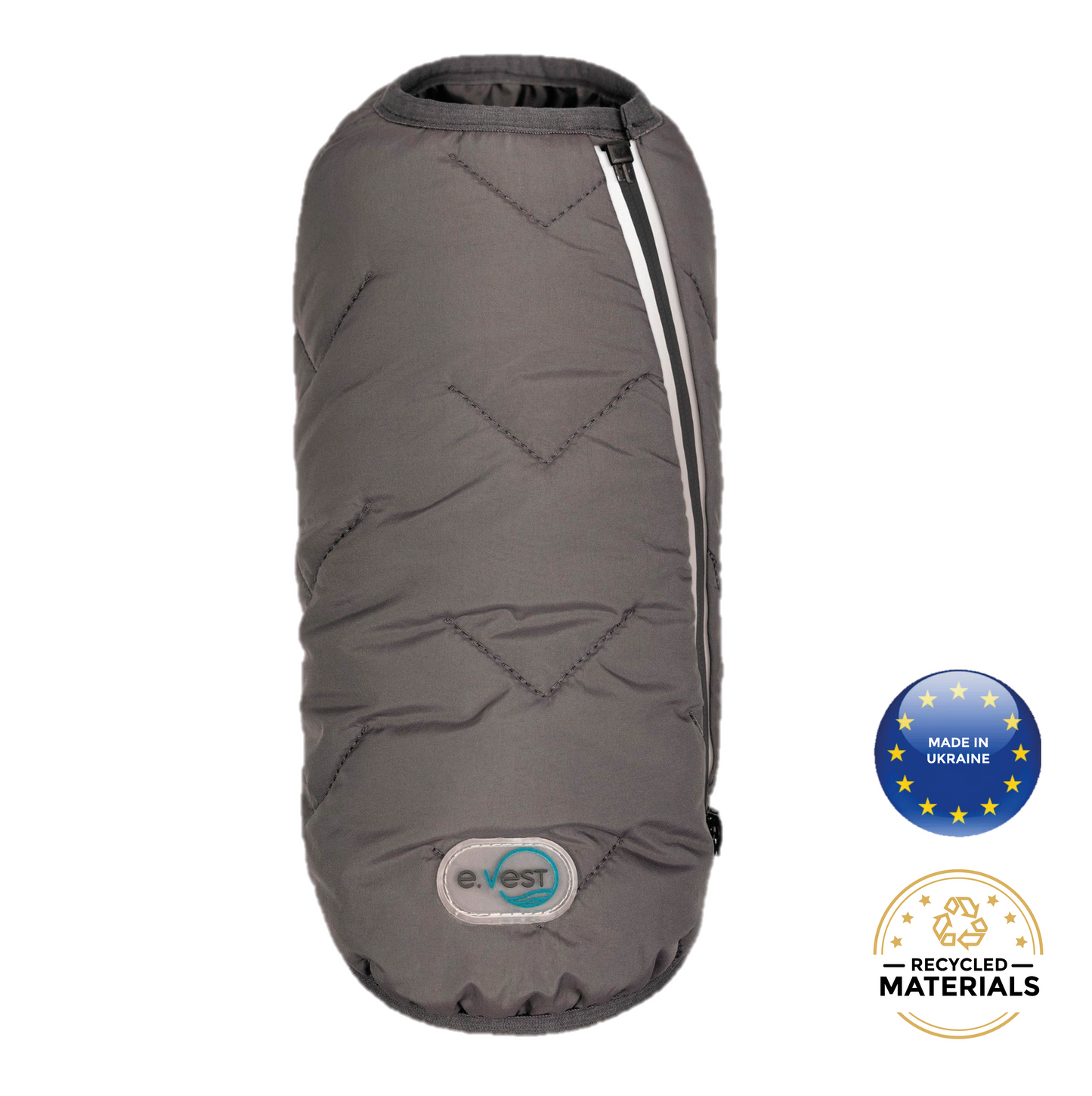 Eco-Friendly Waterproof Dog Rain Jacket with Reflective Zipper - Pets