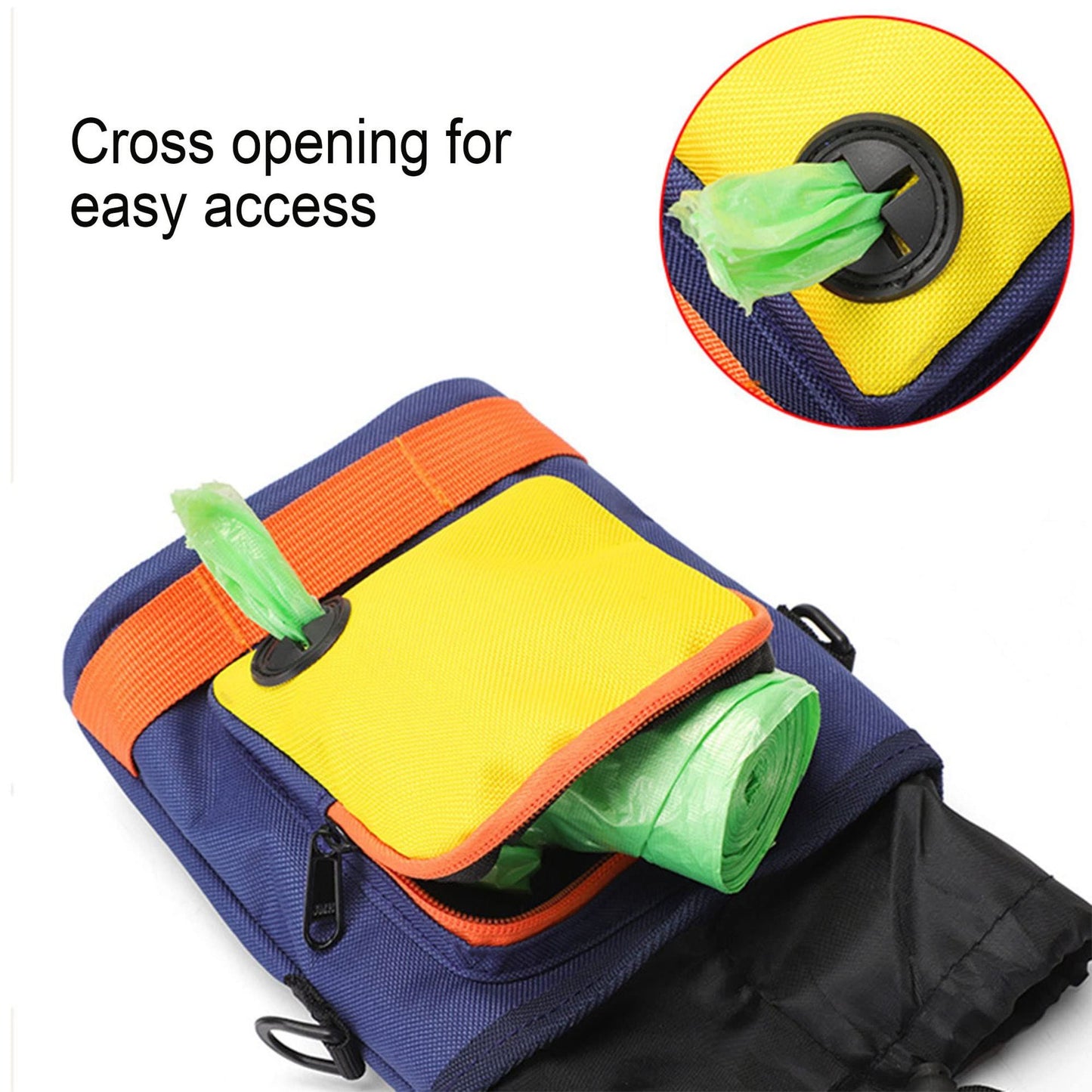 Oxford Cloth Dog Training Crossbody Bag | Portable Treat Pouch for Outdoor Travel - travel