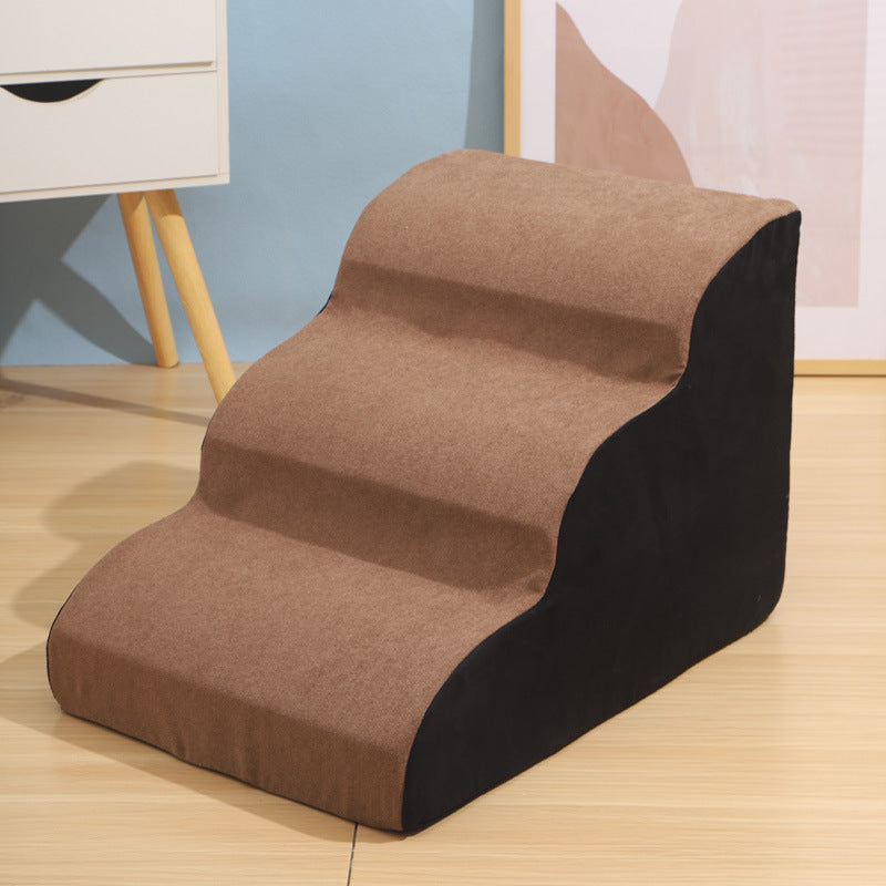 Household Wave Dog Stairs | 2 3 And 4 Step Slope Dog Ramp Small Three Sections Khaki home