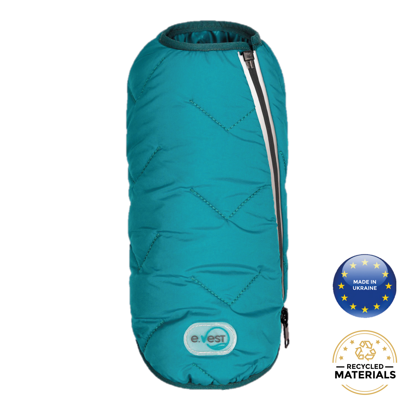 Eco-Friendly Waterproof Dog Rain Jacket with Reflective Zipper - Pets